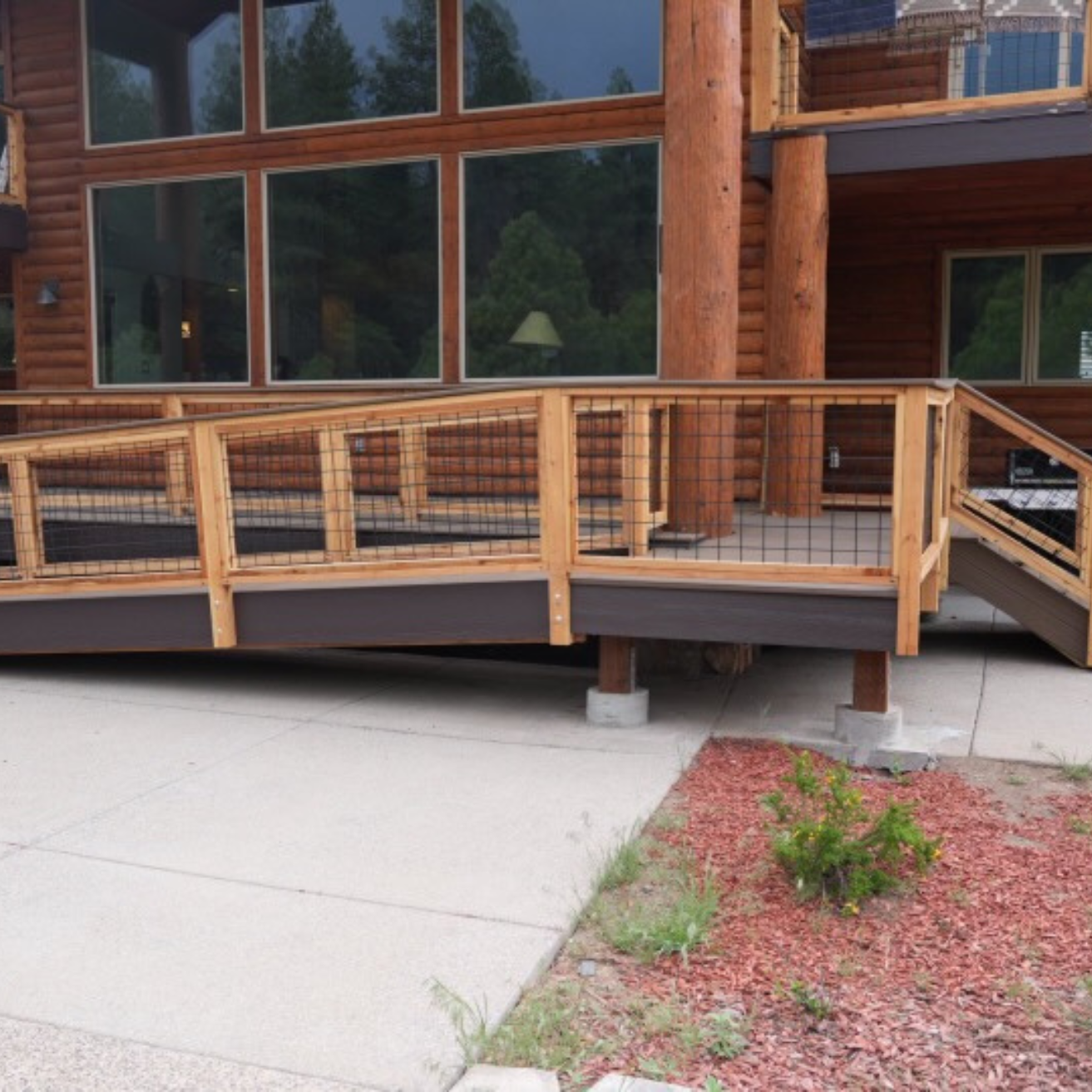 Modern Deck with Cable Railings