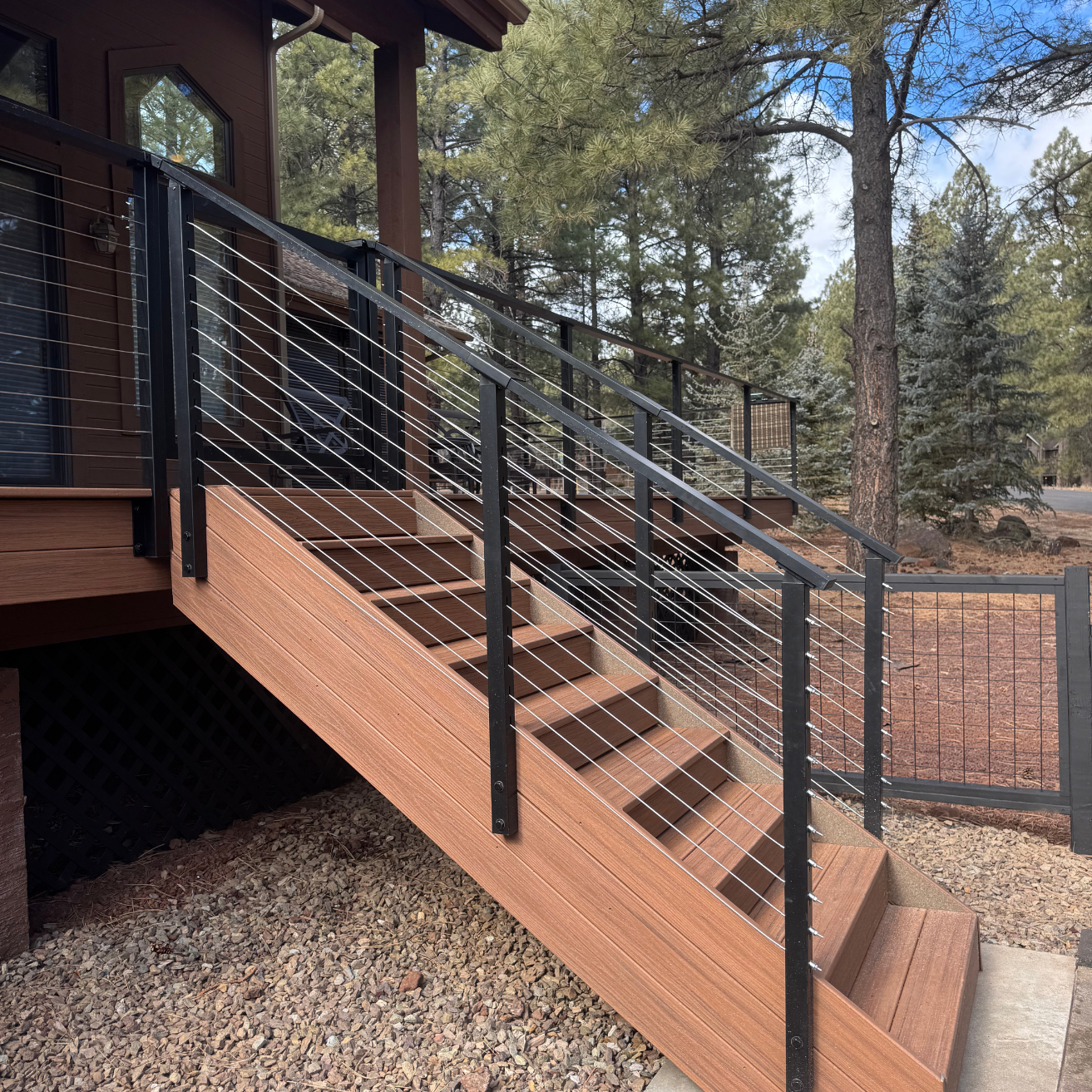 Large Composite Deck with Forest Views