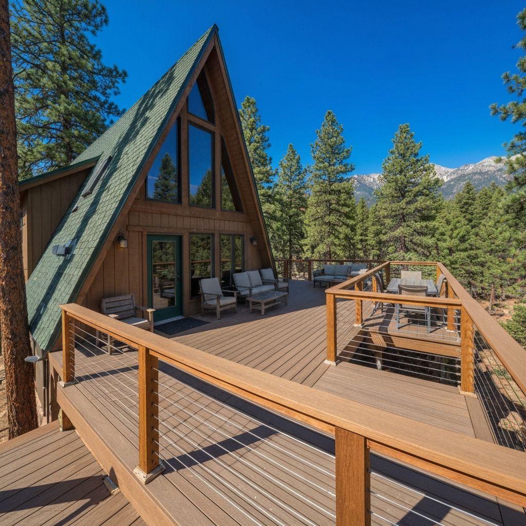 Wraparound Deck with Forest Views